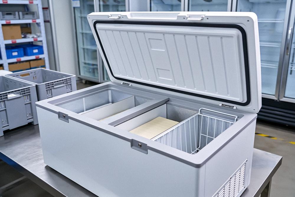Selecting commercial refrigeration equipment based on space, capacity, and dimensions